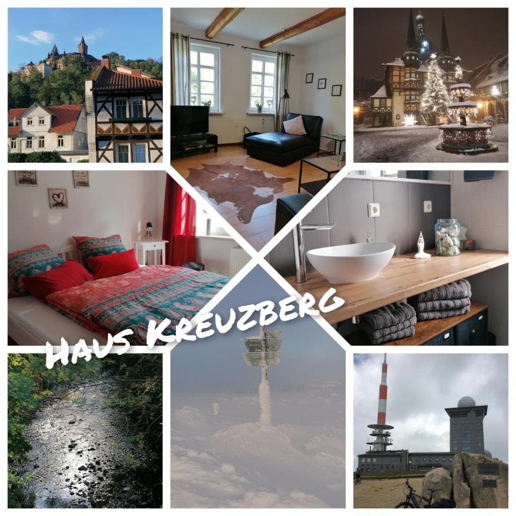 Haus Kreuzberg Mit Schlossblick Apartment Вернигерод Екстериор снимка