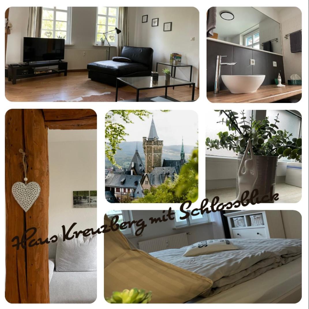 Haus Kreuzberg Mit Schlossblick Apartment Вернигерод Екстериор снимка